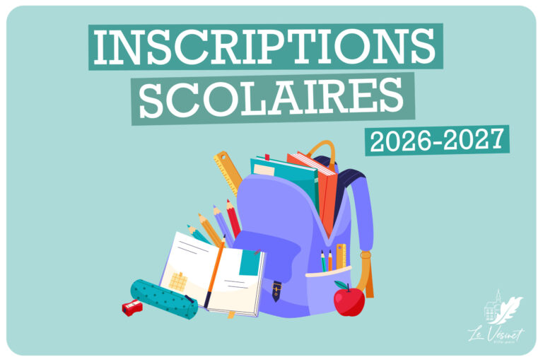 Inscriptions scolaires 2026-2027